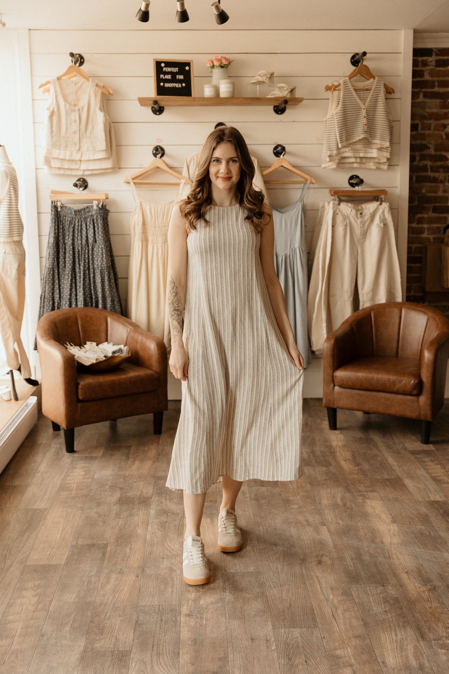 Indie Dress | Nautical Stripe