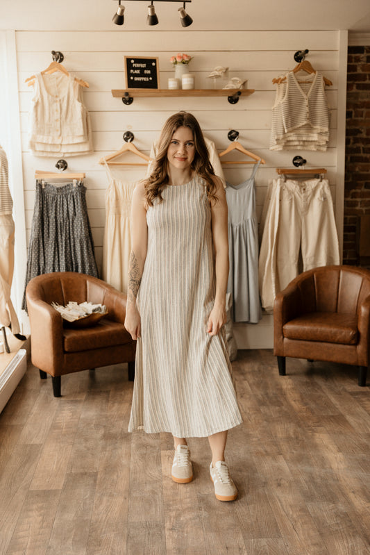Indie Dress | Nautical Stripe