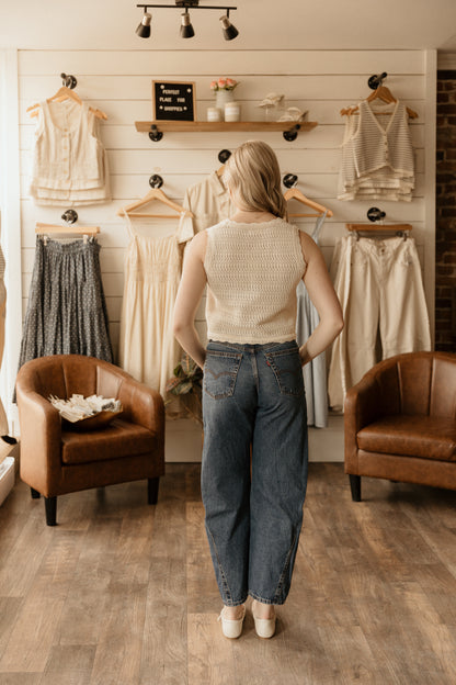 Knit Vest | Natural