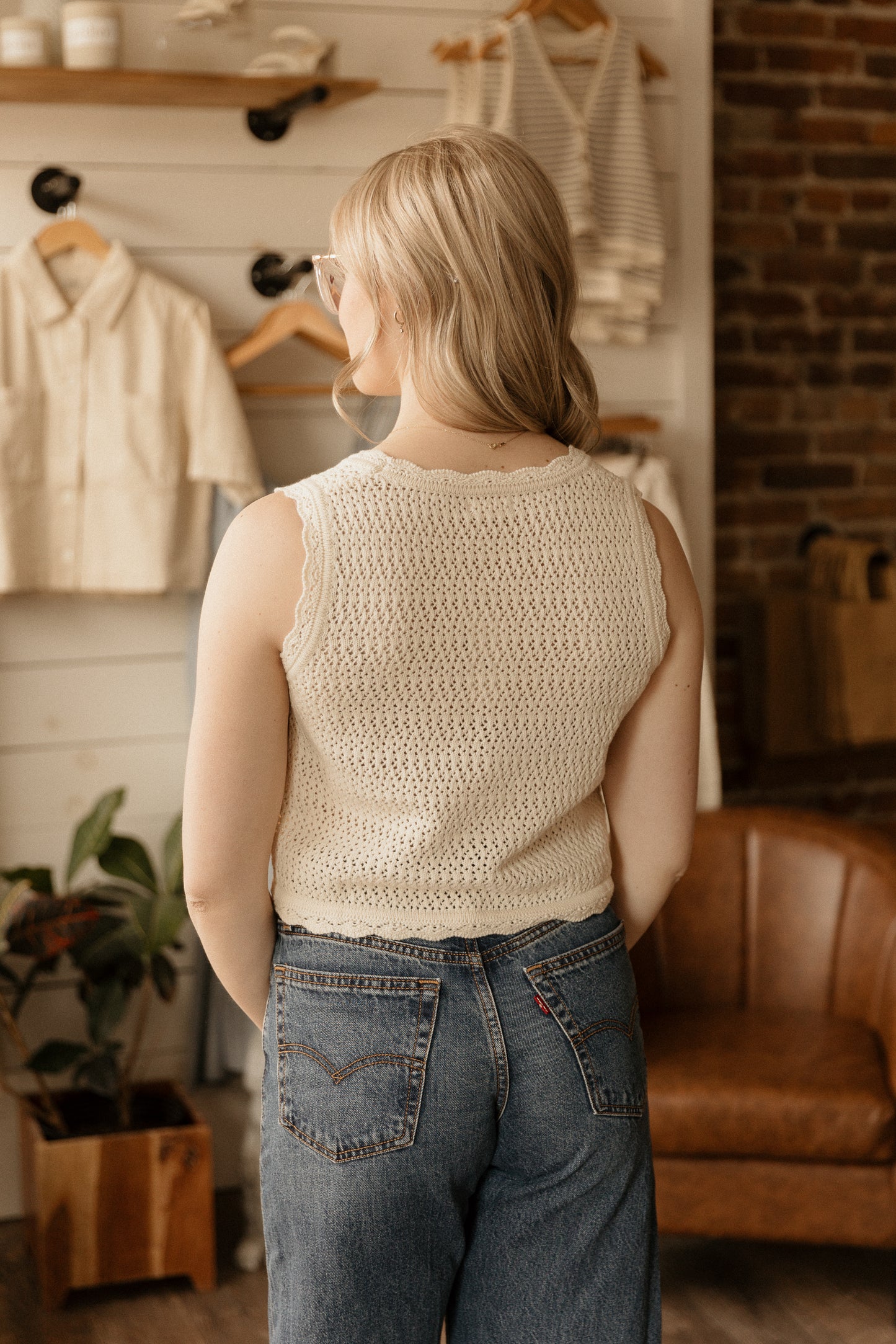 Knit Vest | Natural