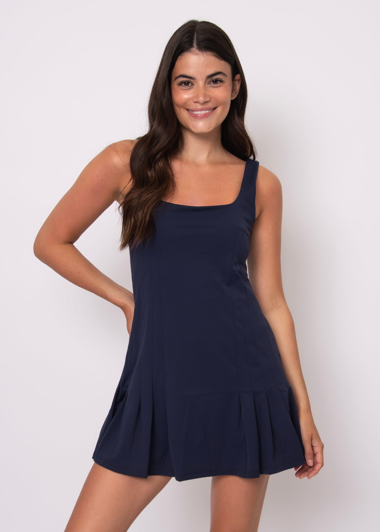 Mavis | Pleated Mini Dress