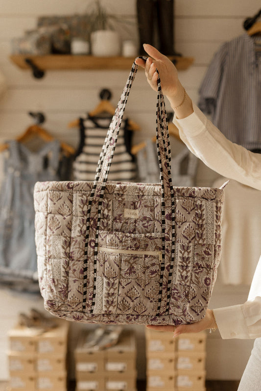 Bonita Patchwork Quilted Multi Tote Bag