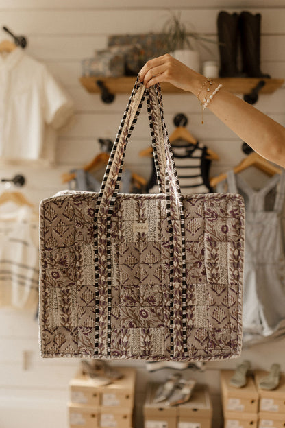 Bonita Patchwork Quilted XL Tote Bag