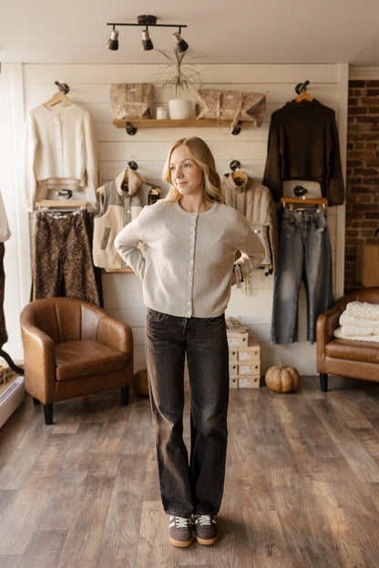 Bella | Crewneck Cardigan