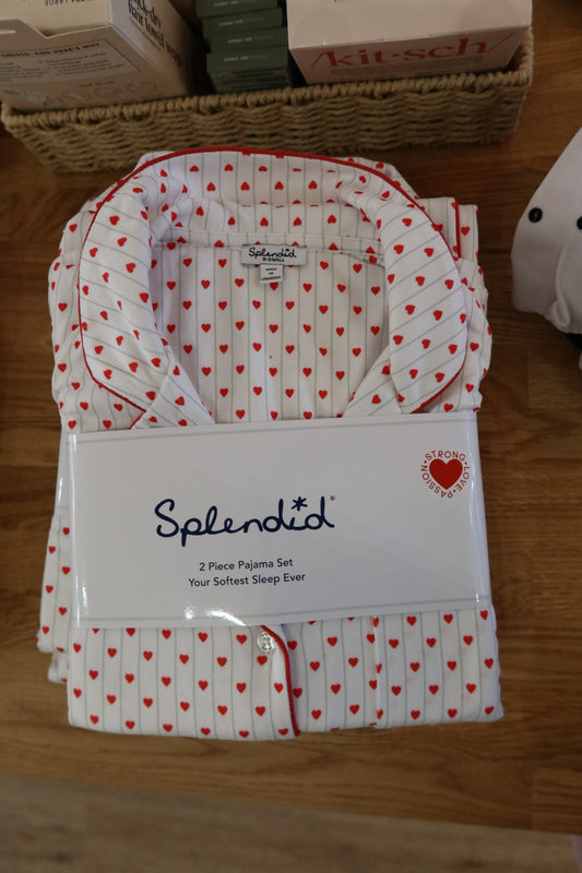 Flora PJ Set | Holiday Hearts