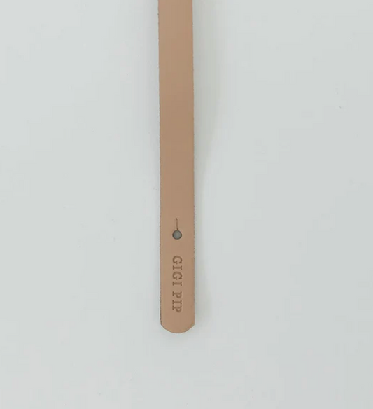 Genuine Leather Thin Band - Tan / S/M 57