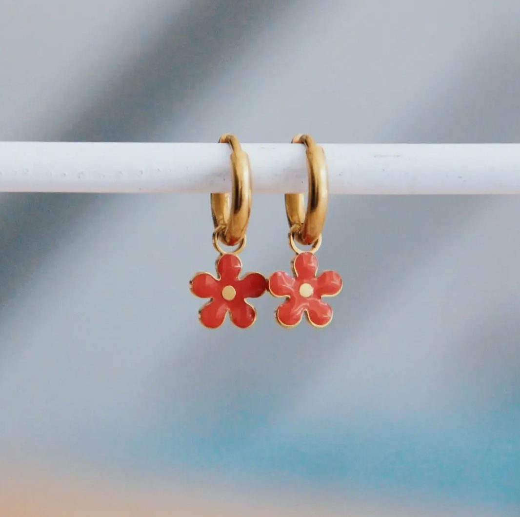 Red Daisy | Earrings
