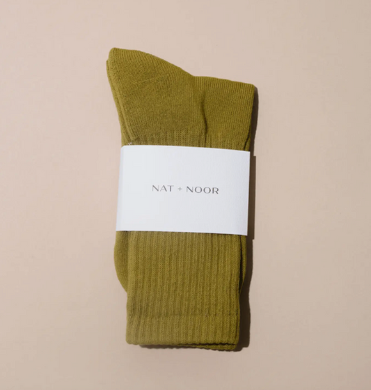 Olive | Crew Sock