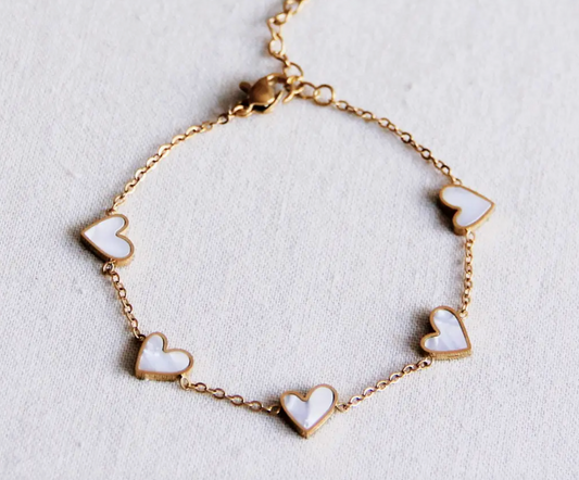 Mother of Pearl Heart | Bracelet