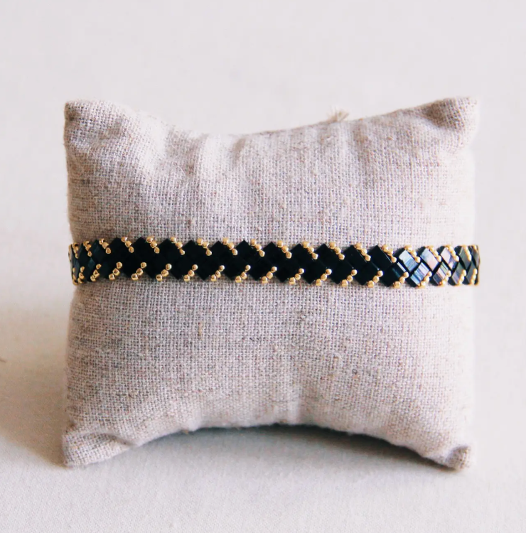 Braided Tila Bead | Bracelet