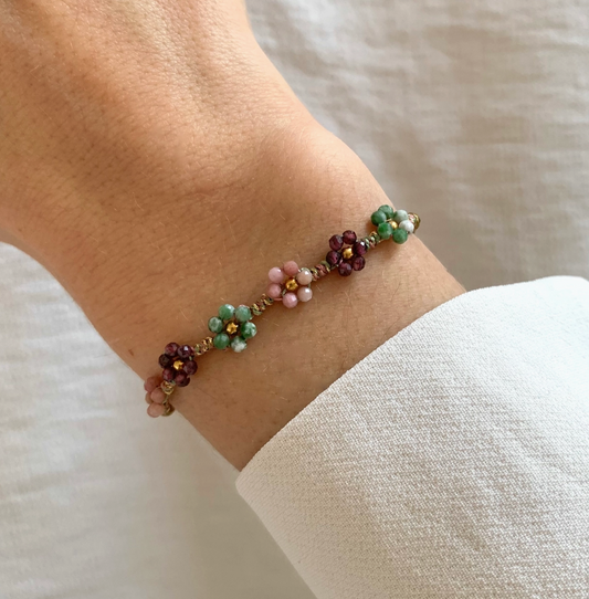 Natural Stone Flower | Bracelet