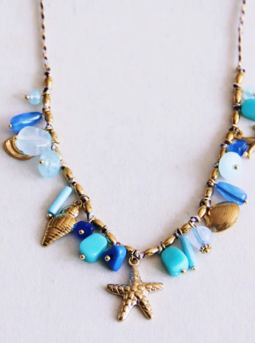 Blue Tidal | Charm Necklace