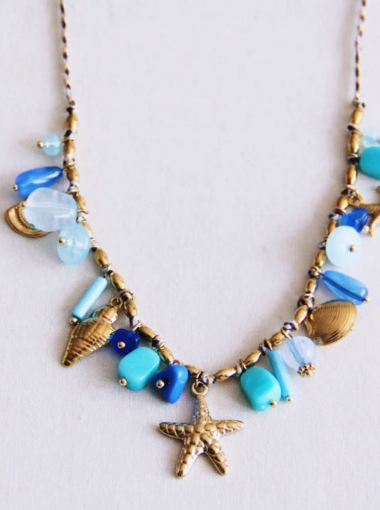 Blue Tidal | Charm Necklace