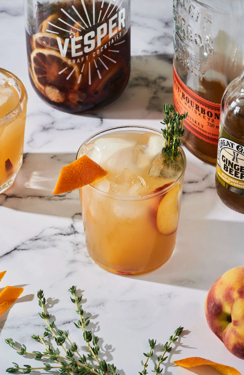 32 oz Craft Cocktails | Burbon Peach Smash
