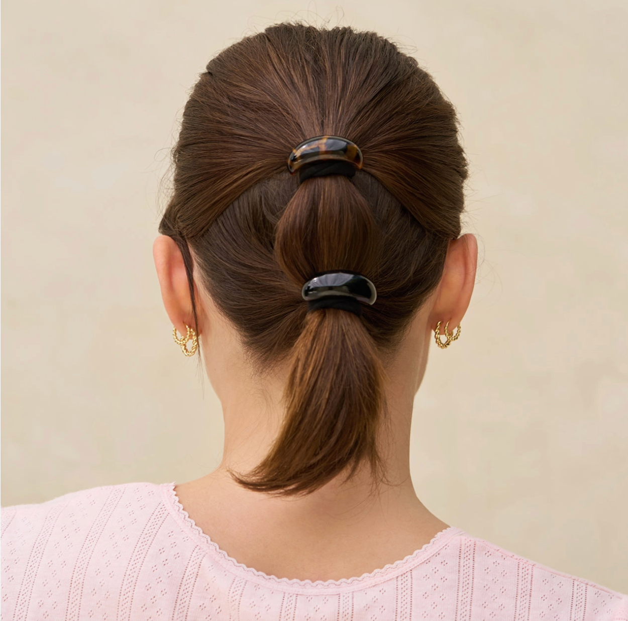 Black + Tort Cloud Cuffs | Small