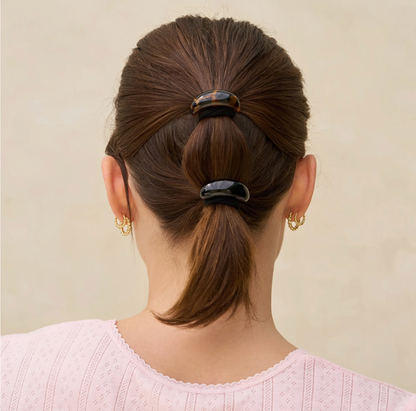 Black + Tort Cloud Cuffs | Small