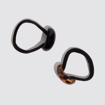 Black + Tort Cloud Cuffs | Small