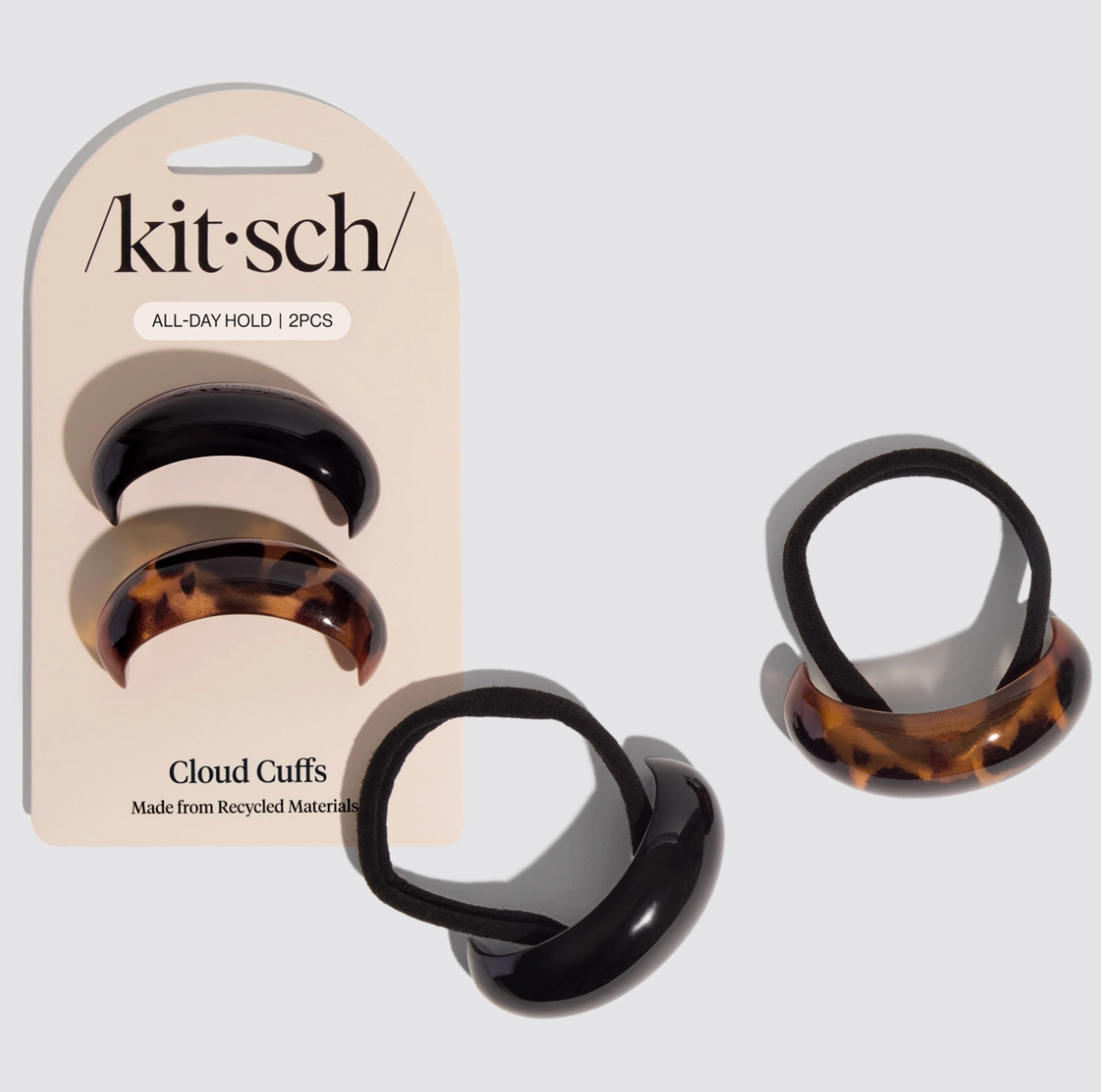 Black + Tort Cloud Cuffs | Medium