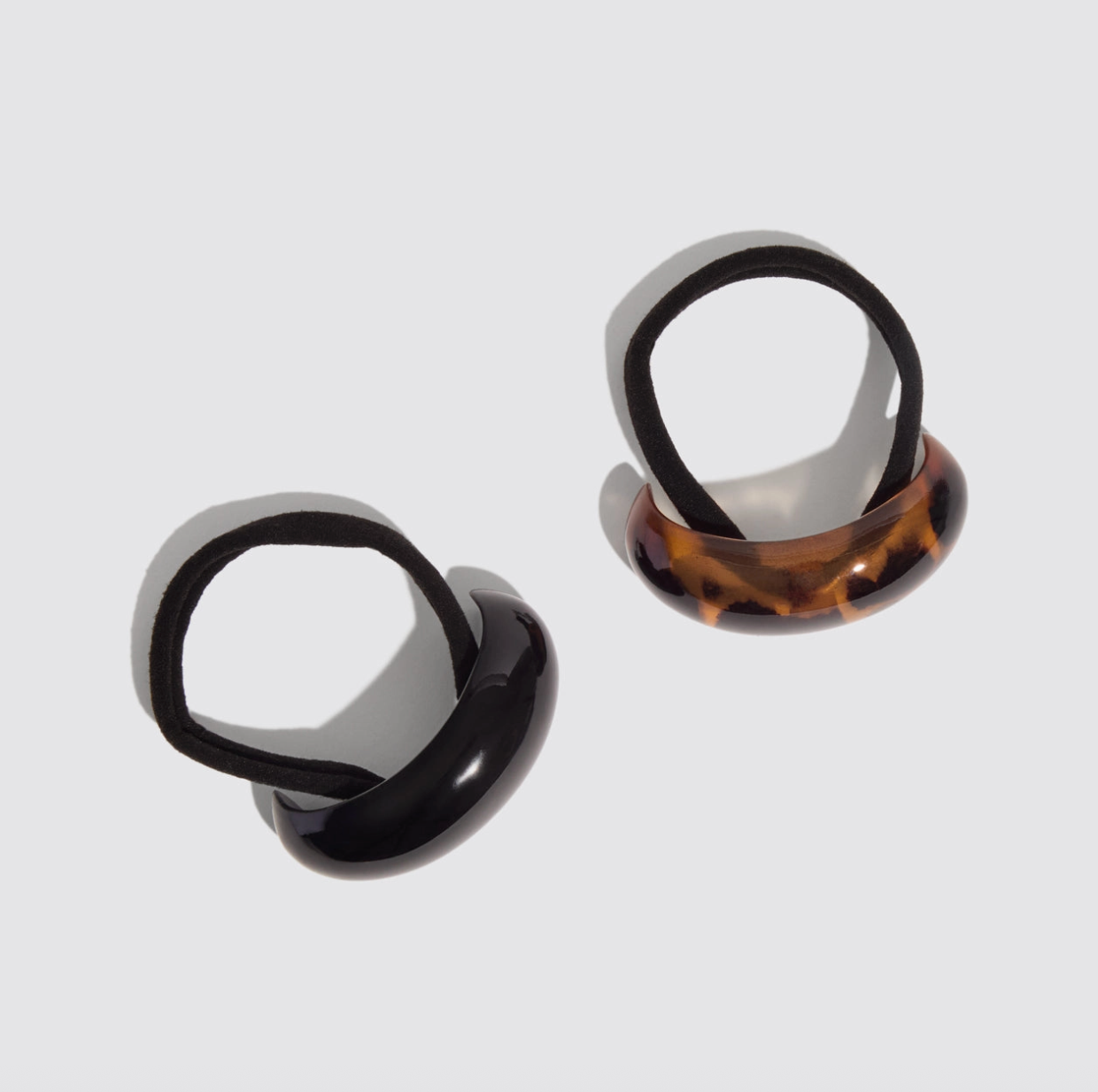 Black + Tort Cloud Cuffs | Medium