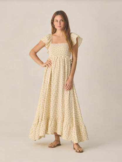Francesca Dress | Yellow Floral