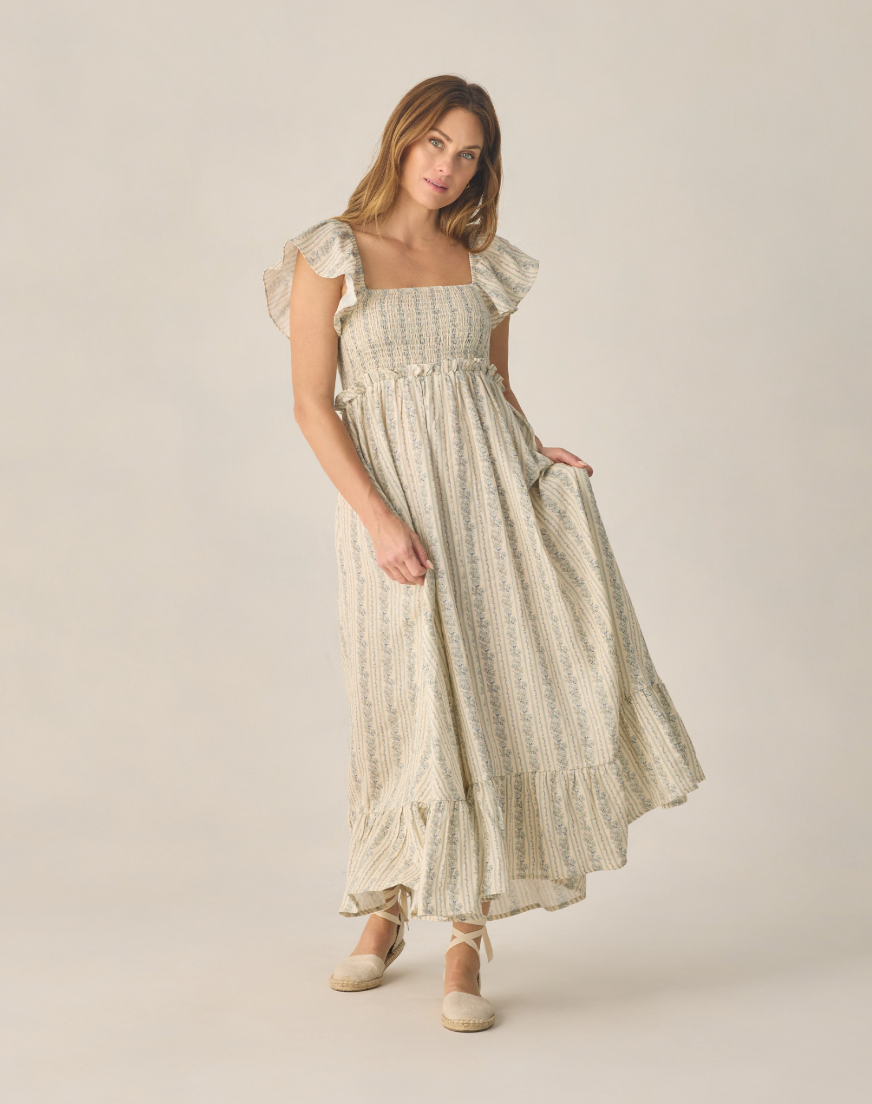 Francesca Dress | Blue Floral