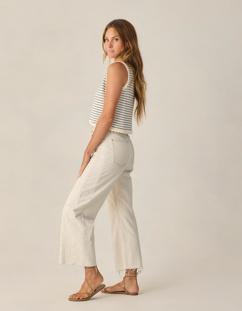 Knit Vest | Marine Stripe