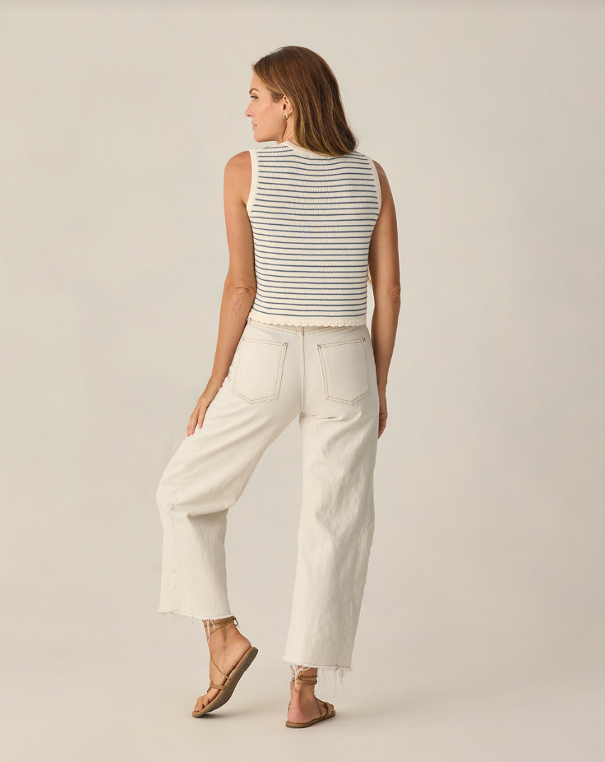 Knit Vest | Marine Stripe