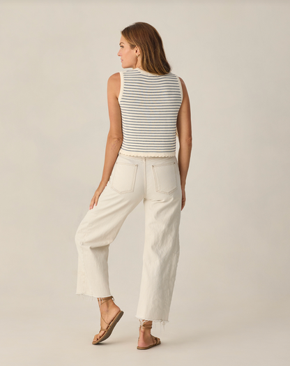 Knit Vest | Marine Stripe