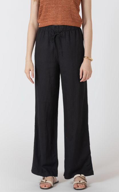 Black Linen | Trousers