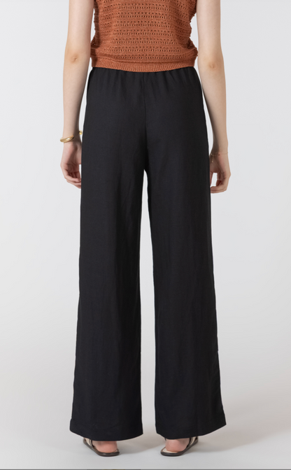 Black Linen | Trousers