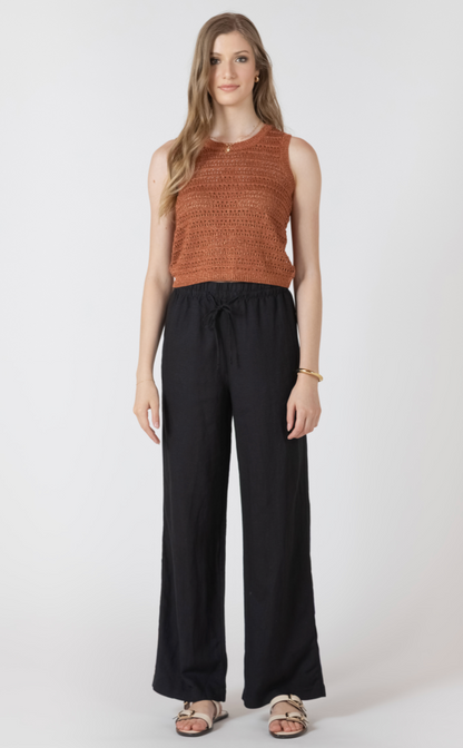 Black Linen | Trousers