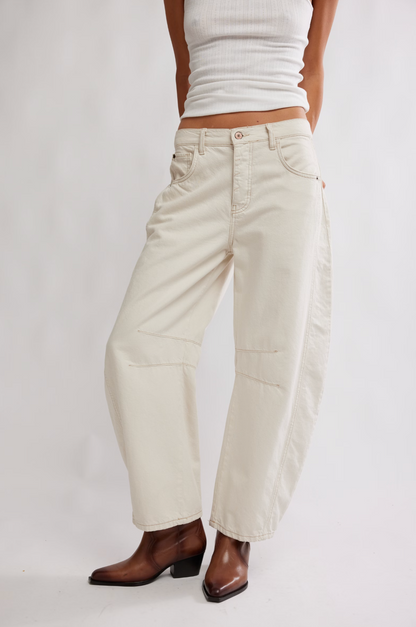 Good Luck | Mid Rise Barrel Pants