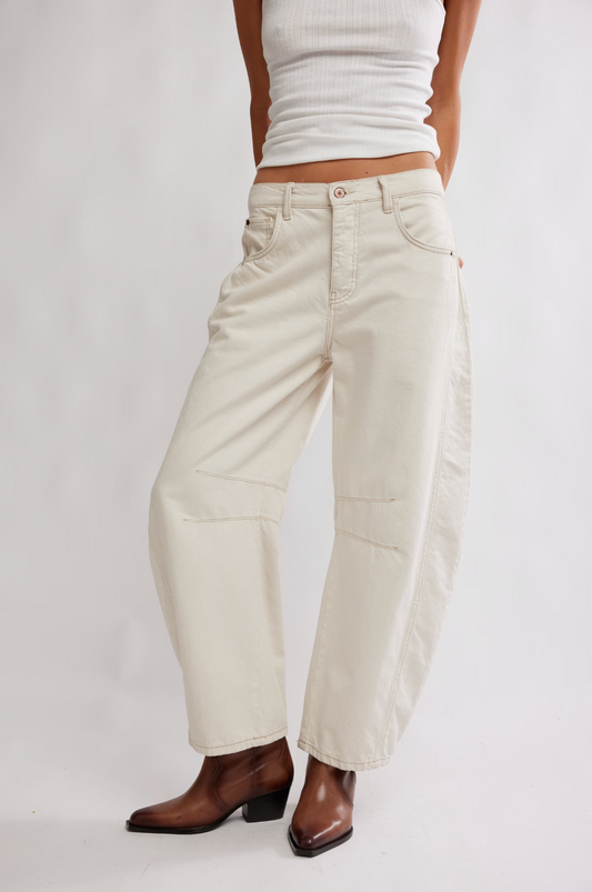 Good Luck | Mid Rise Barrel Pants