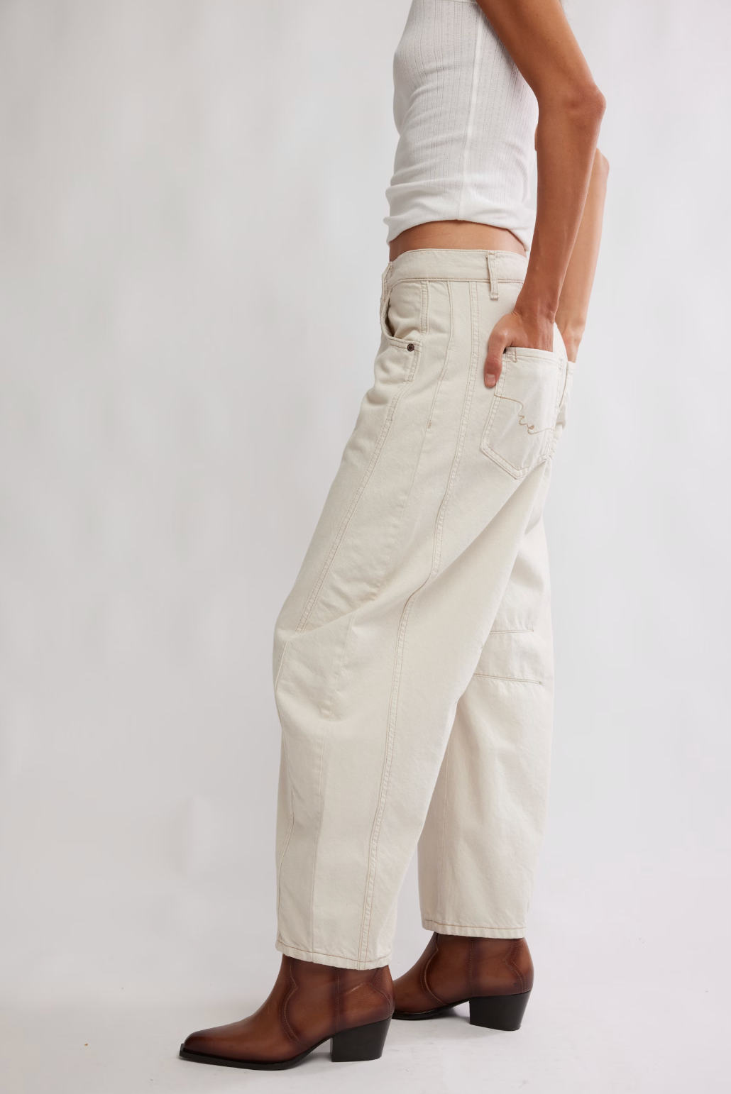 Good Luck | Mid Rise Barrel Pants