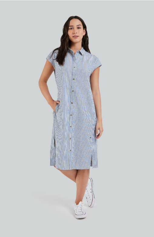 Navy Blue Stripe Shirt | Dress