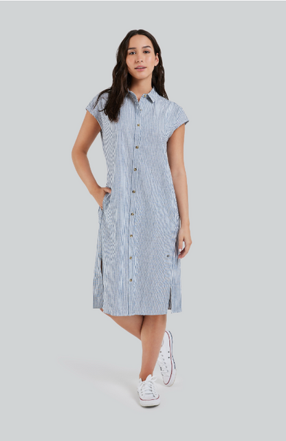 Navy Blue Stripe Shirt | Dress