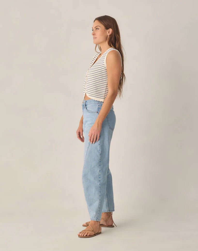 Knit Vest | Marine Stripe