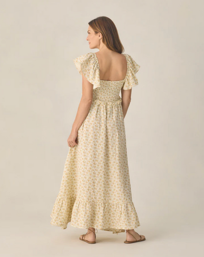 Francesca Dress | Yellow Floral