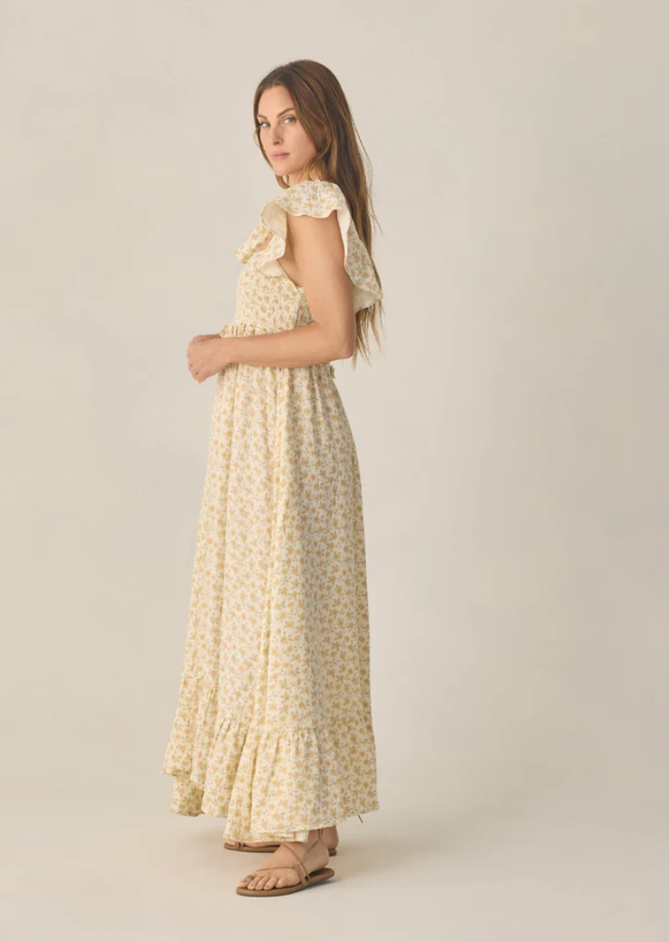 Francesca Dress | Yellow Floral