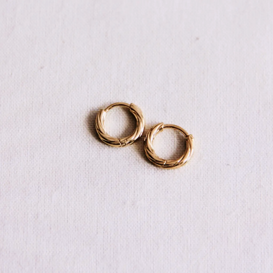 Gold Twisted | Hoop