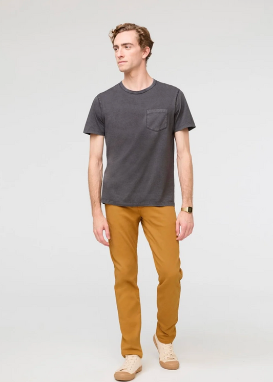 Pima Cotton Pocket Tee | Washed Grey