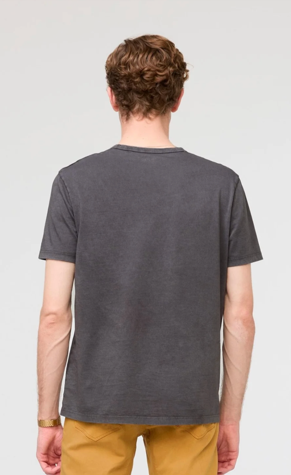 Pima Cotton Pocket Tee | Washed Grey