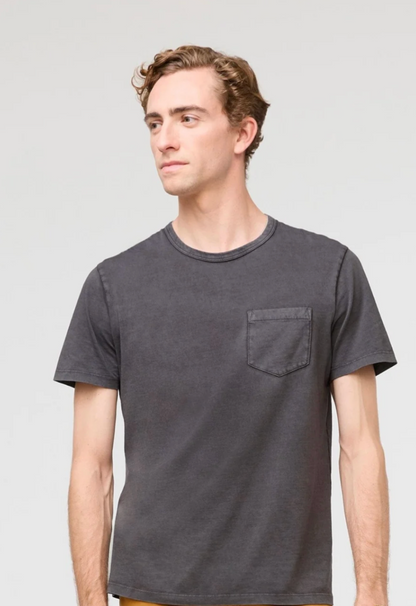 Pima Cotton Pocket Tee | Washed Grey