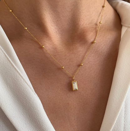 Brilliant Zirconia Stone | Necklace