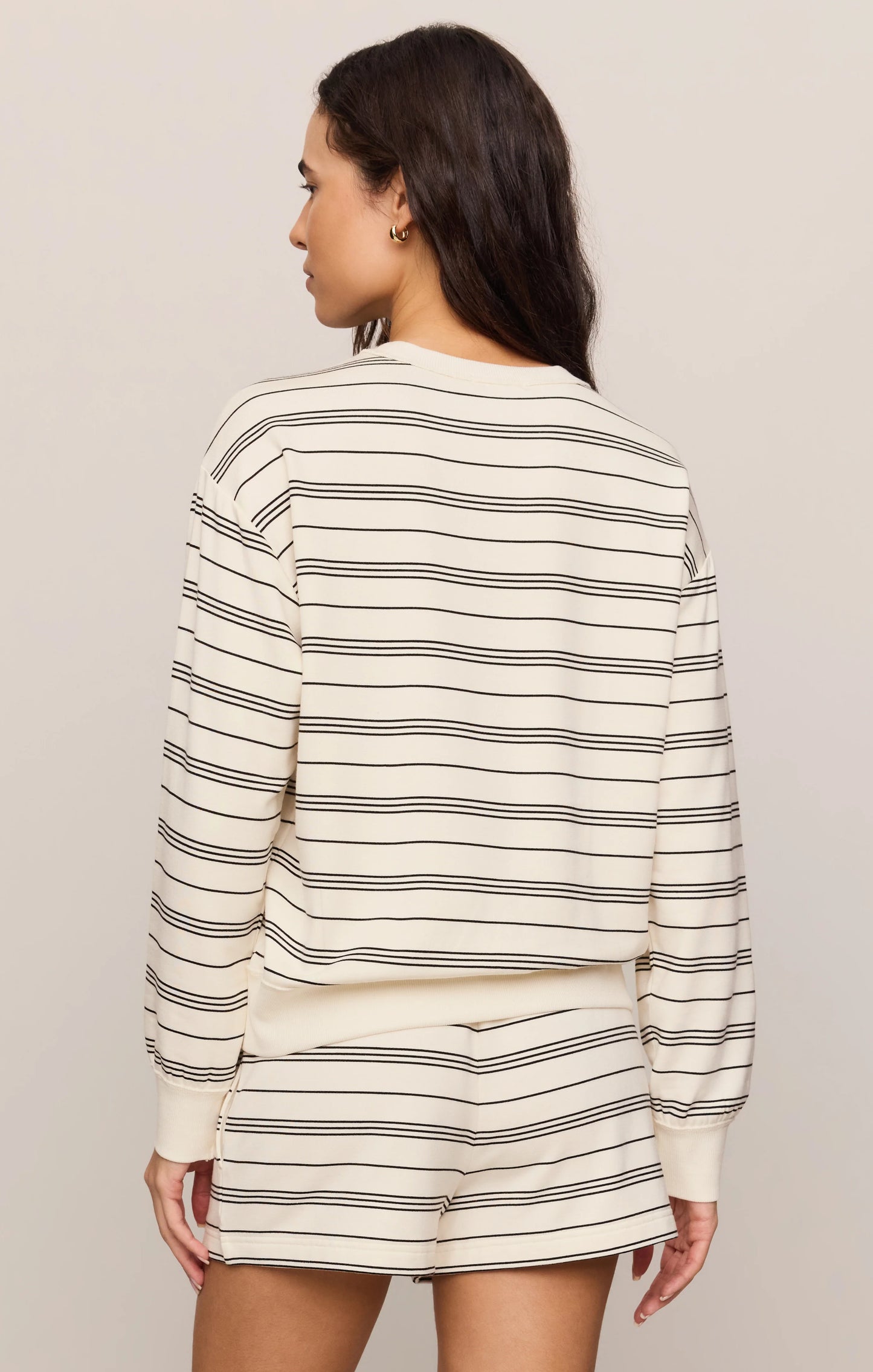 Stand Out | Striped Crewneck
