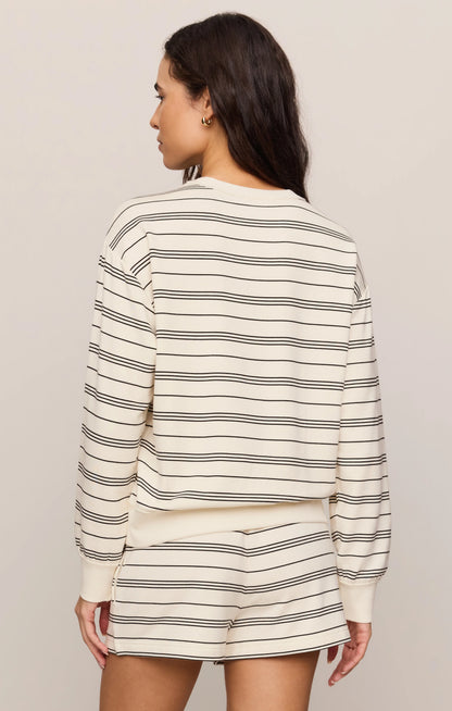 Stand Out | Striped Crewneck