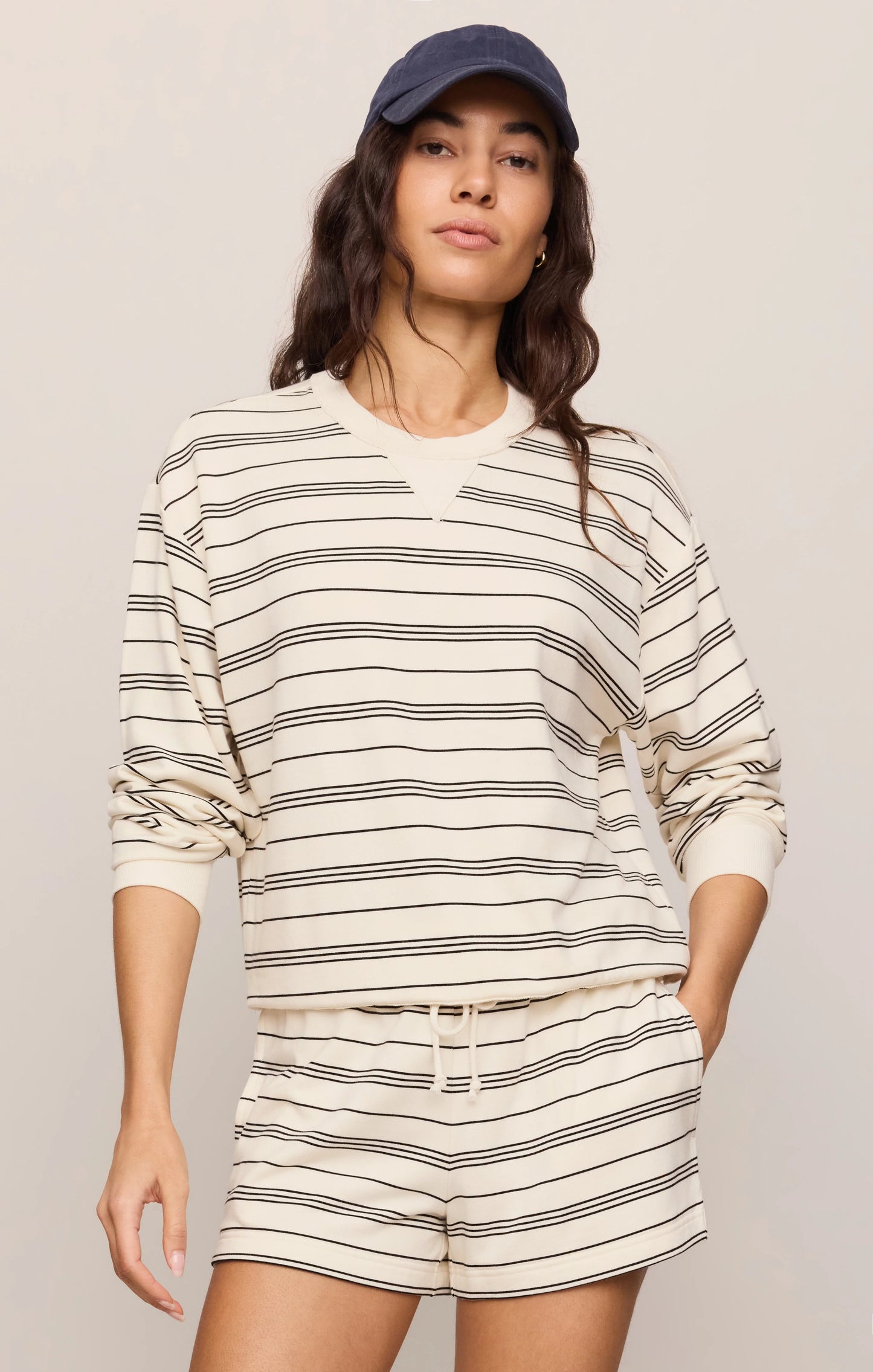 Stand Out | Striped Crewneck