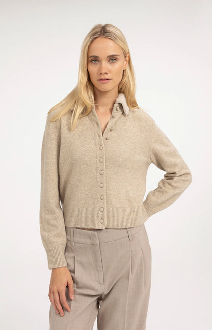 Lori | Cardigan + Detachable Fur Collar