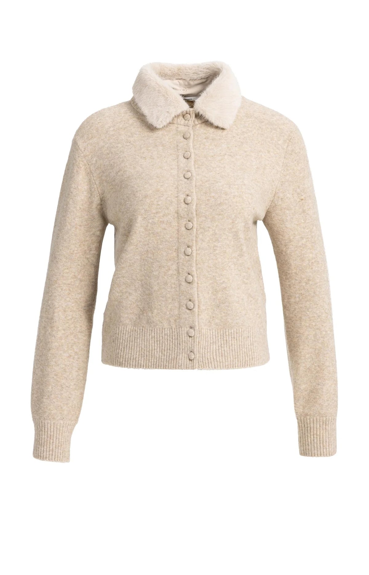 Lori | Cardigan + Detachable Fur Collar