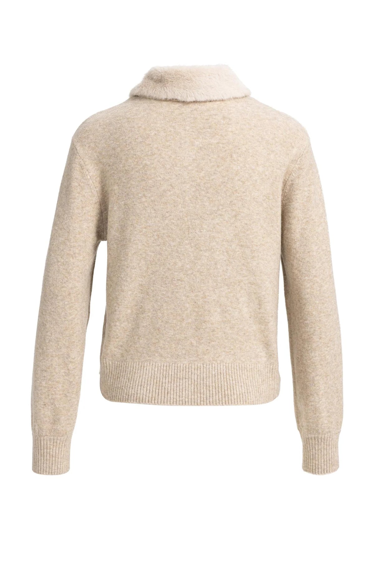 Lori | Cardigan + Detachable Fur Collar